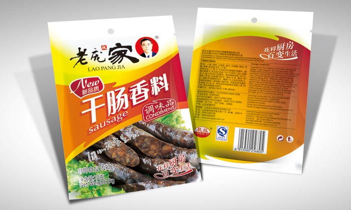 老龐家調(diào)味品包裝設計—干腸香料包裝效果圖
