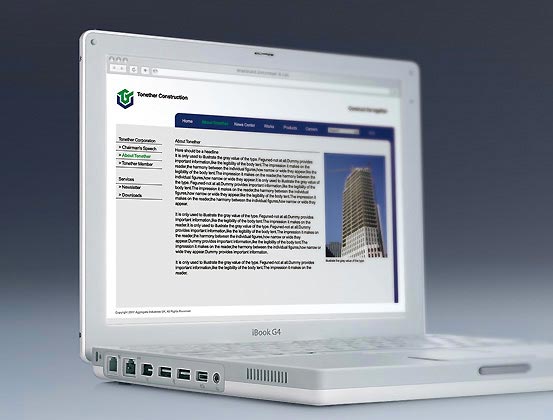 同鑫筑業(yè)TONETHER網(wǎng)站設(shè)計（一）