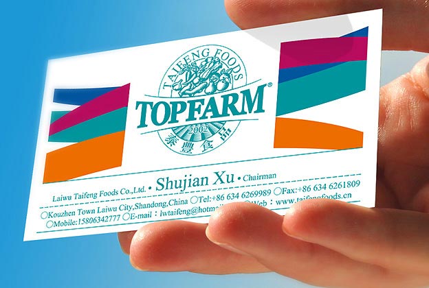泰豐食品品牌設計—名片設計