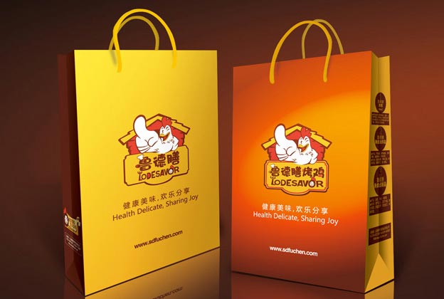 魯德膳烤雞品牌設計—手提袋設計
